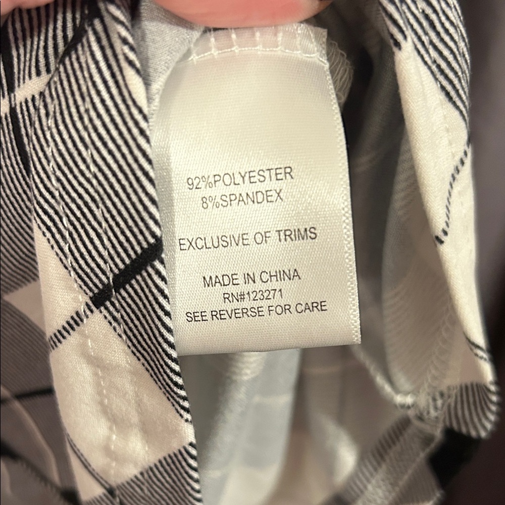 Stella Tweed Monochrome Plaid Button Shirt Dress - Picture 3 of 5